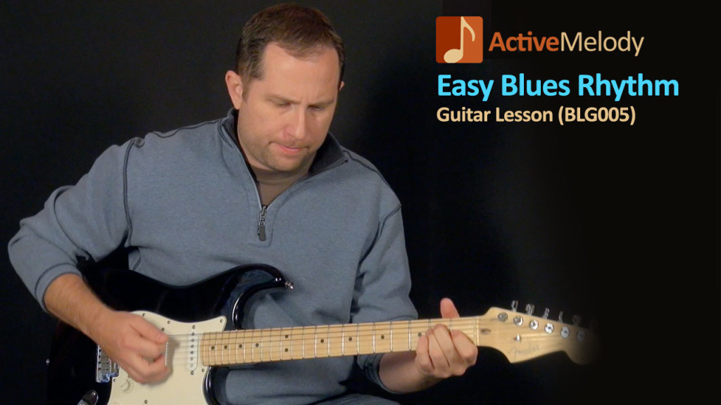 easy blues rhythm guitar lesson