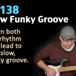 Slow funky groove - guitar lesson