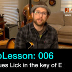 blues lick in the key of e guitar lesson