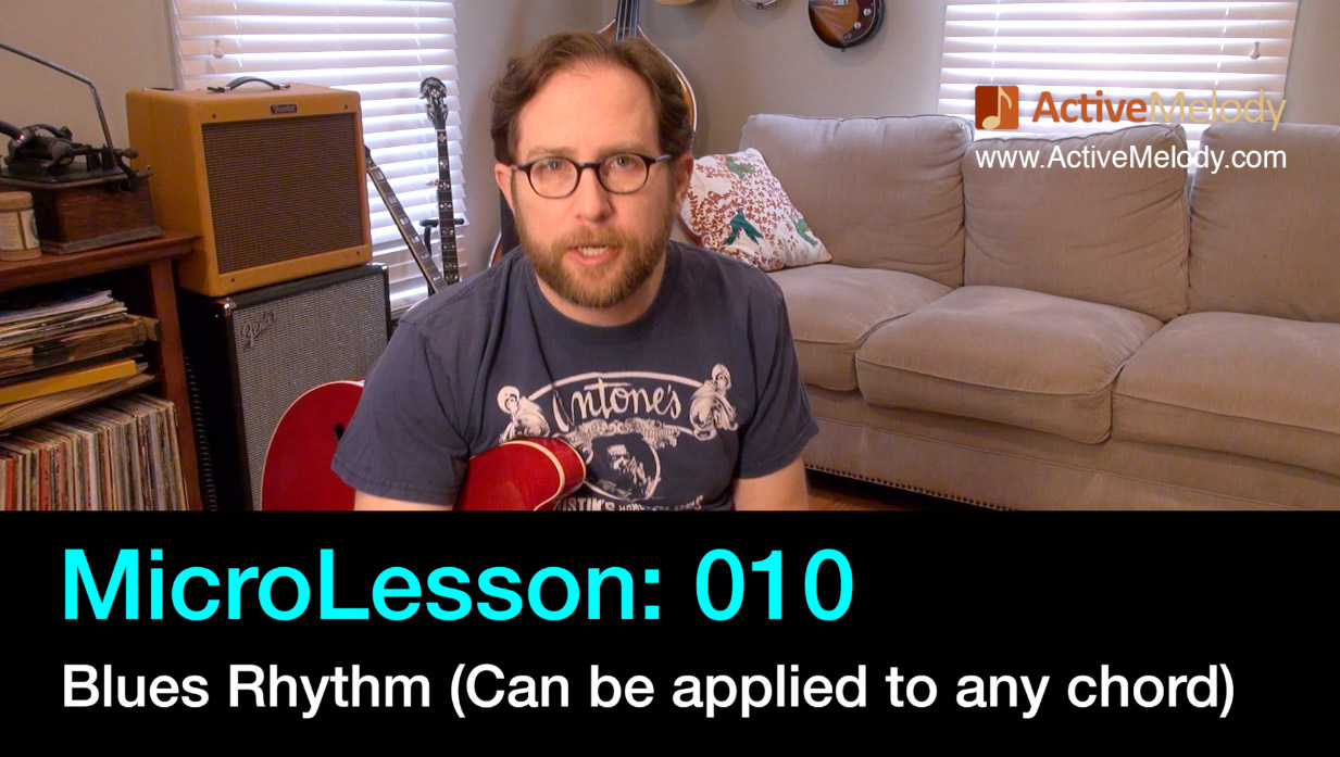 MicroLesson: 010 – Blues Rhythm Guitar Lesson