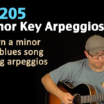 minor key arpeggio guitar lesson