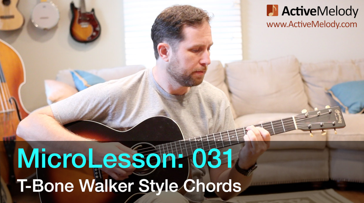 MicroLesson: 031 – T-Bone Walker Style Rhythm Guitar Lesson