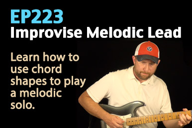 How To Improvise Lead By Visualizing Chord Shapes - Guitar Lesson EP223