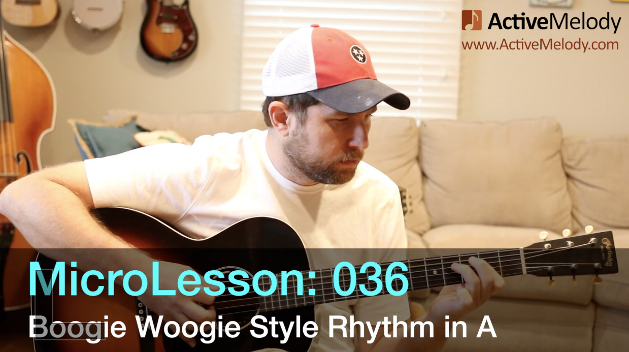 MicroLesson: 036 – Boogie Woogie Style Rhythm Guitar Lesson