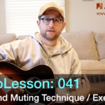 left hand muting technique - guitar lesson
