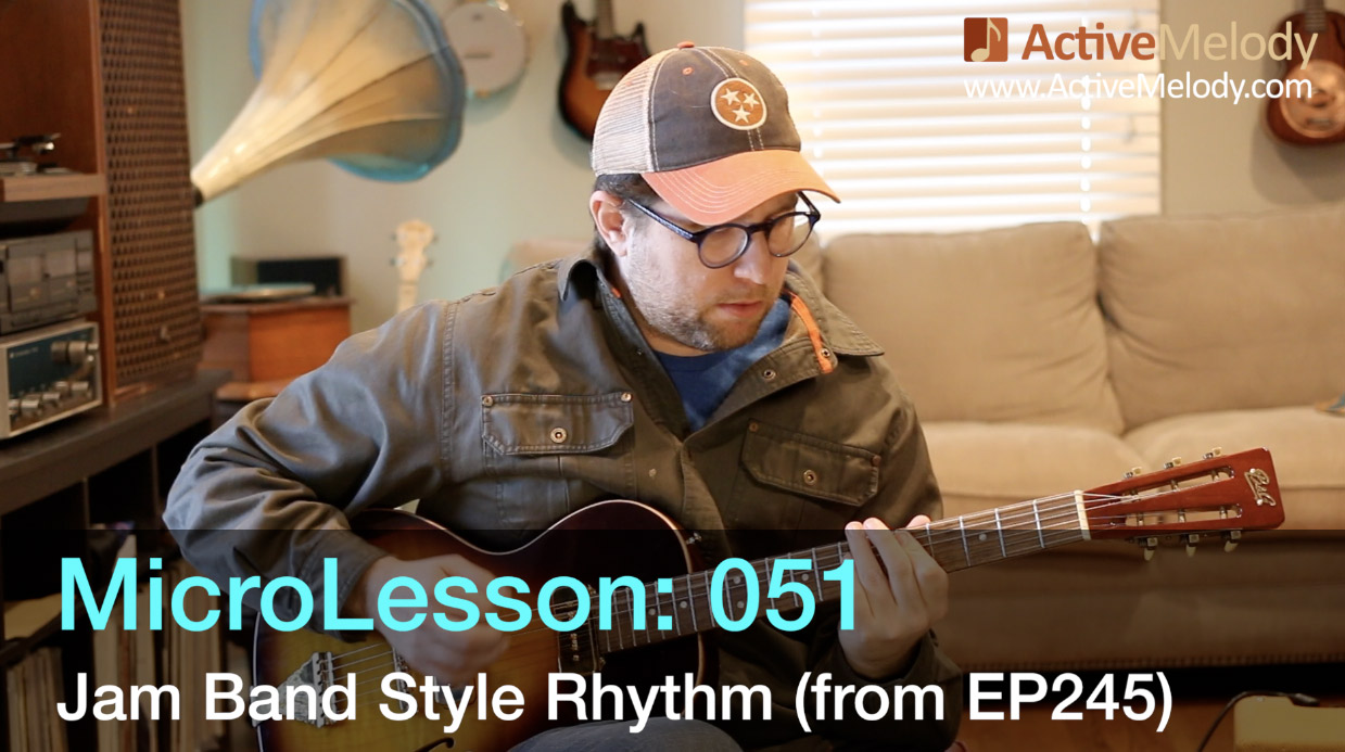 MicroLesson: 051 – Jam Band Style Rhythm Guitar Lesson