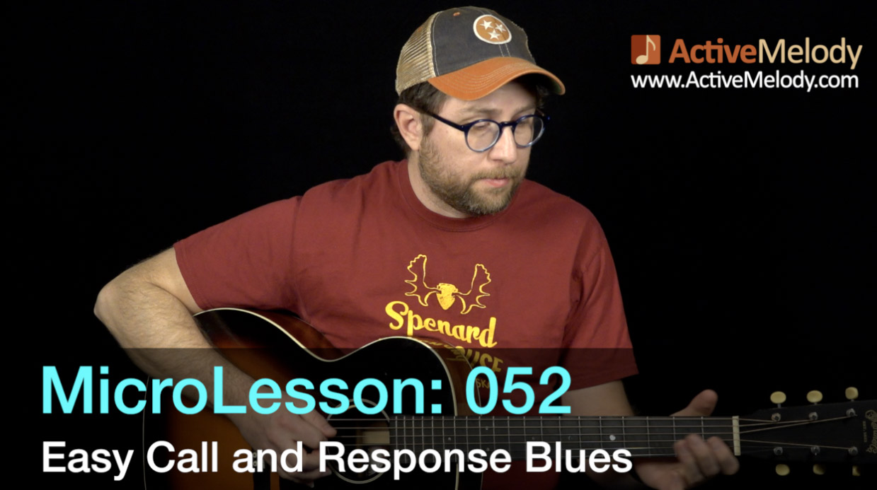 MicroLesson: 052 – Easy “Call & Response” Style Blues Guitar Lesson