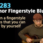 minor key blues guitar lesson