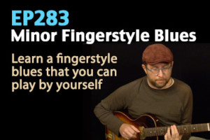 minor key blues guitar lesson