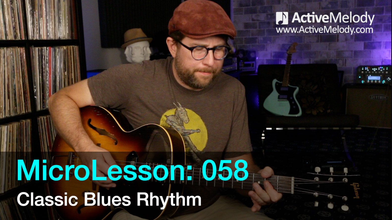 MicroLesson: 058 – Classic Blues Rhythm Guitar Lesson (can be played in any key)