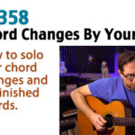 play the chord changes on guitar