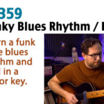 funky blues rhythm guitar lesson