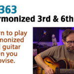 harmonized 3rd and 6th interval guitar lesson