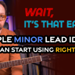 easy minor lead guitar lesson