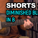 diminished blues in B guitar