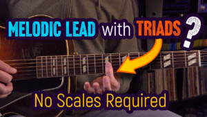 melodic lead using triads guitar lesson
