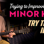 improvise guitar in a minor key