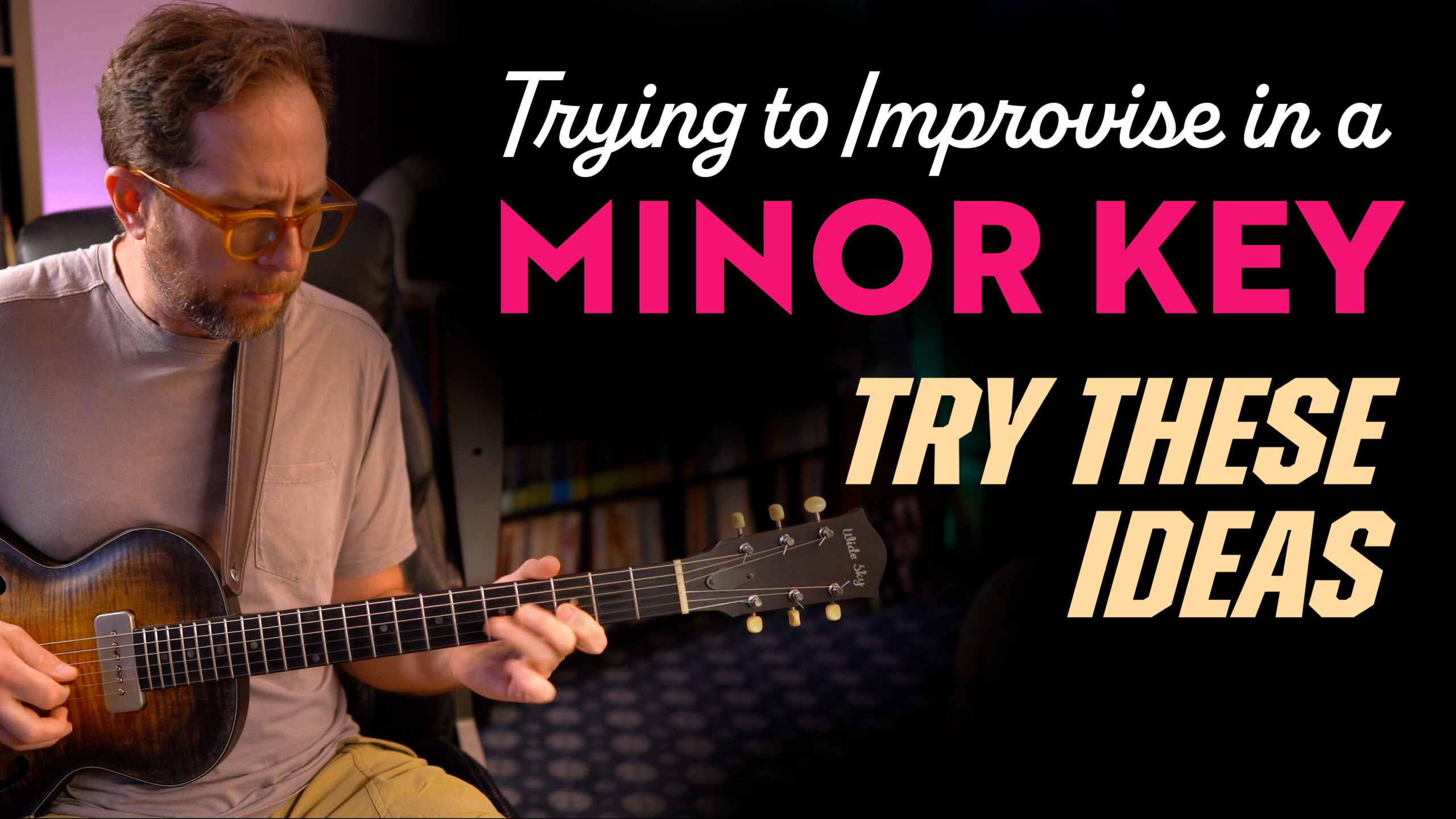 Trying to improvise in a minor key? Try using these Guitar Lesson EP520