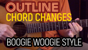 outline chord changes lead guitar lesson