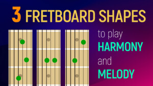 3 fretboard shapes guitar lesson