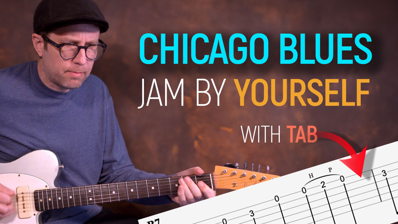 Chicago Blues jam by yourself on guitar