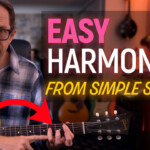 easy harmonies on guitar