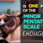 One position of the Minor Pentatonic scale for guitar