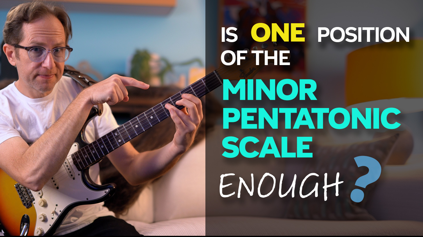 One position of the Minor Pentatonic scale for guitar
