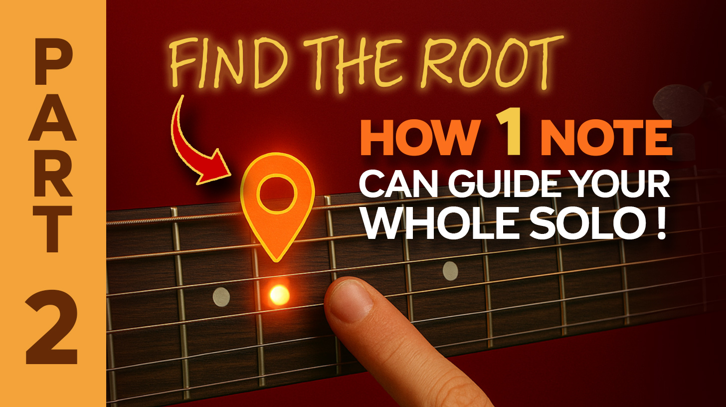 find the root and build a lead - guitar lesson