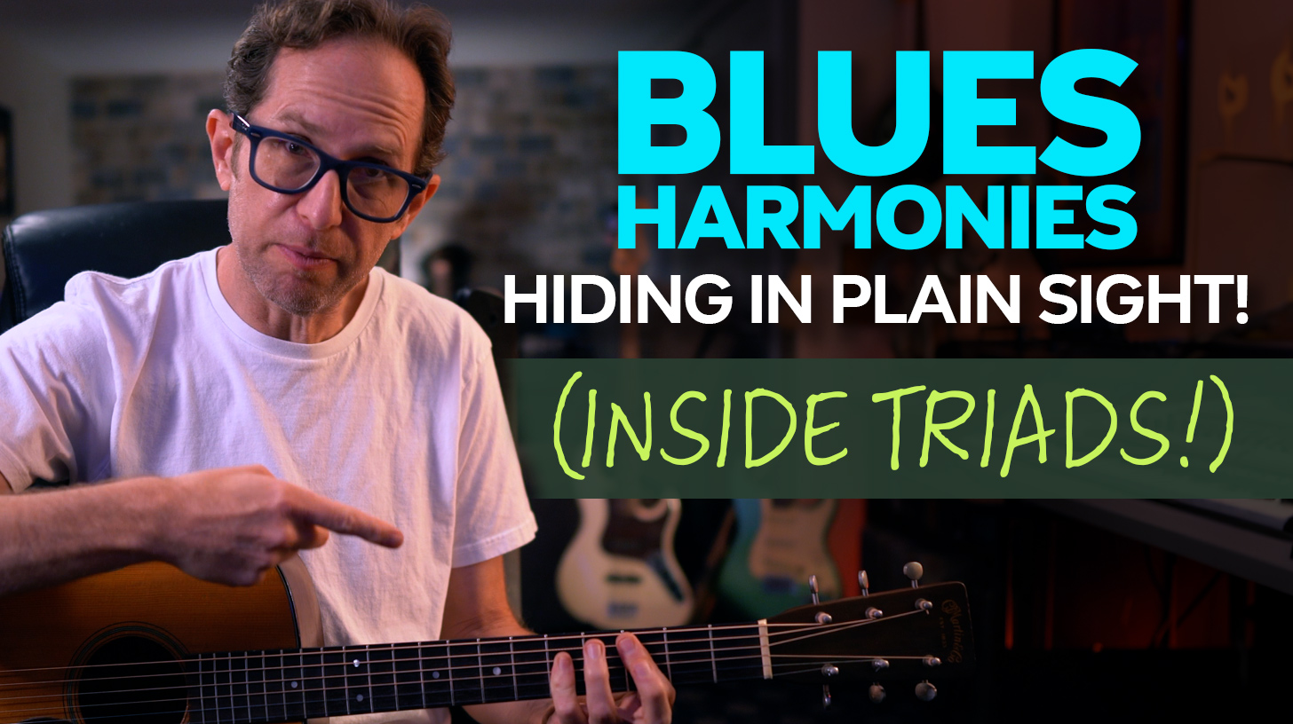 blues harmonies on guitar