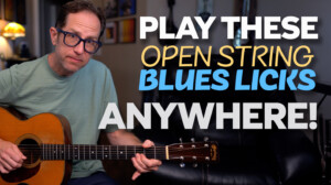 play these open string blues licks anywhere