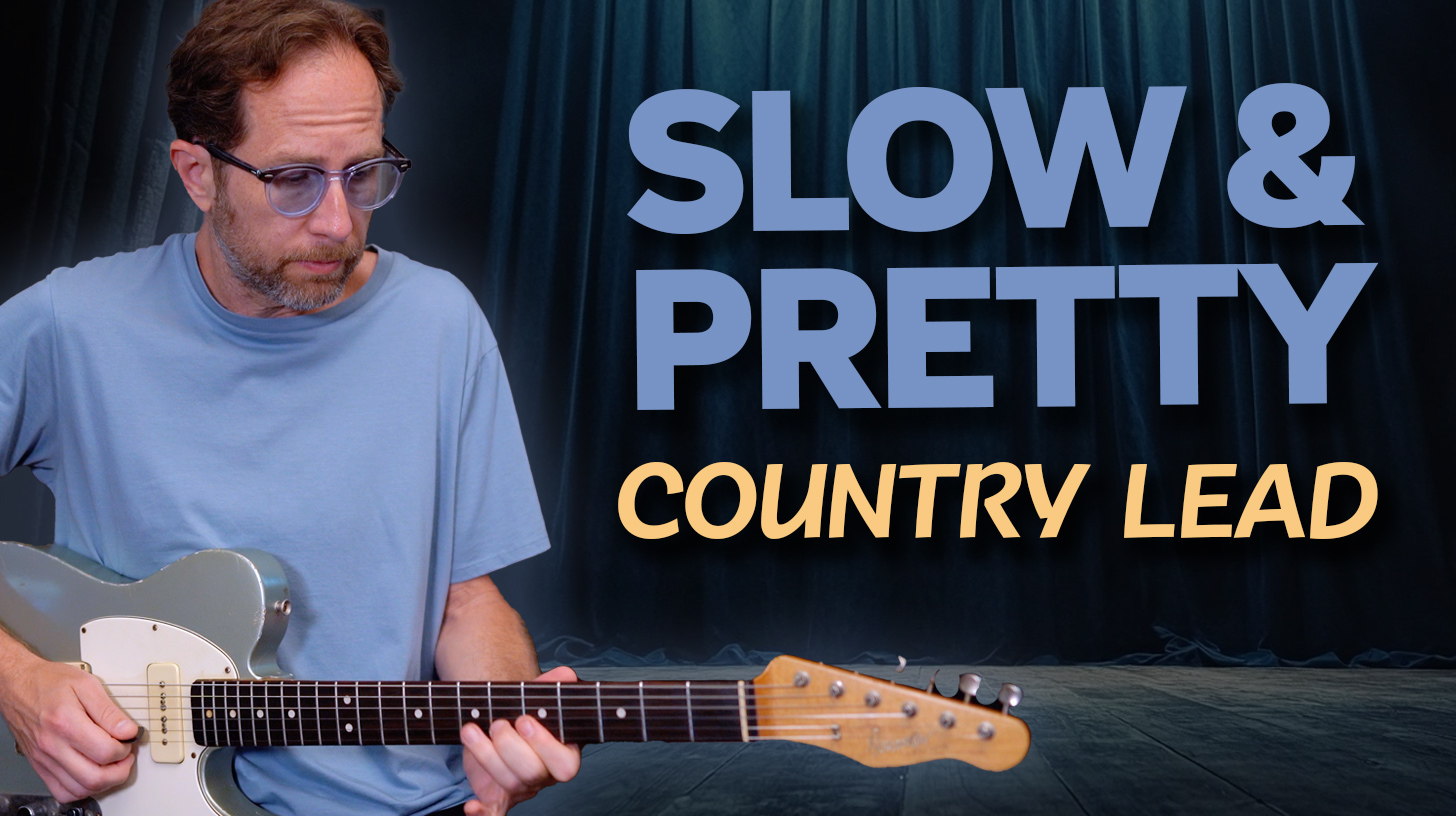 slow & pretty country lead guitar lesson