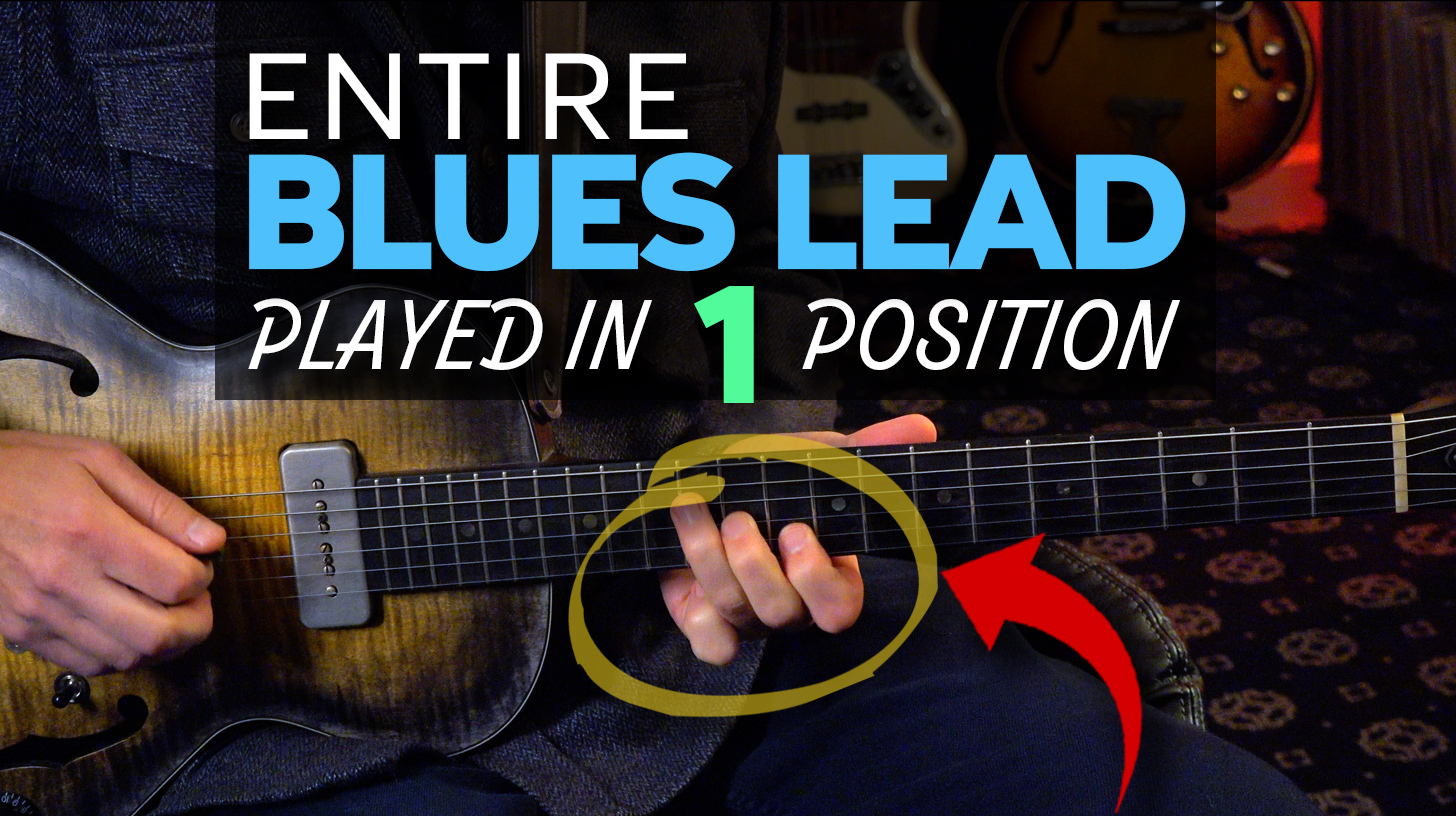 blues lead guitar lesson 1 position