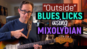 outside blues licks for guitar