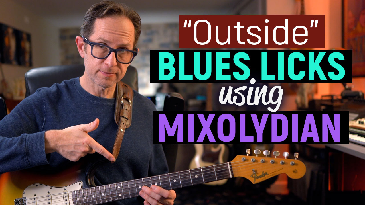 outside blues licks for guitar