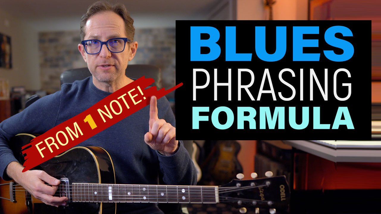 blues phrasing formula on guitar
