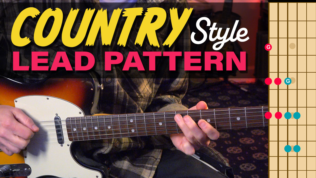 country lead guitar pattern