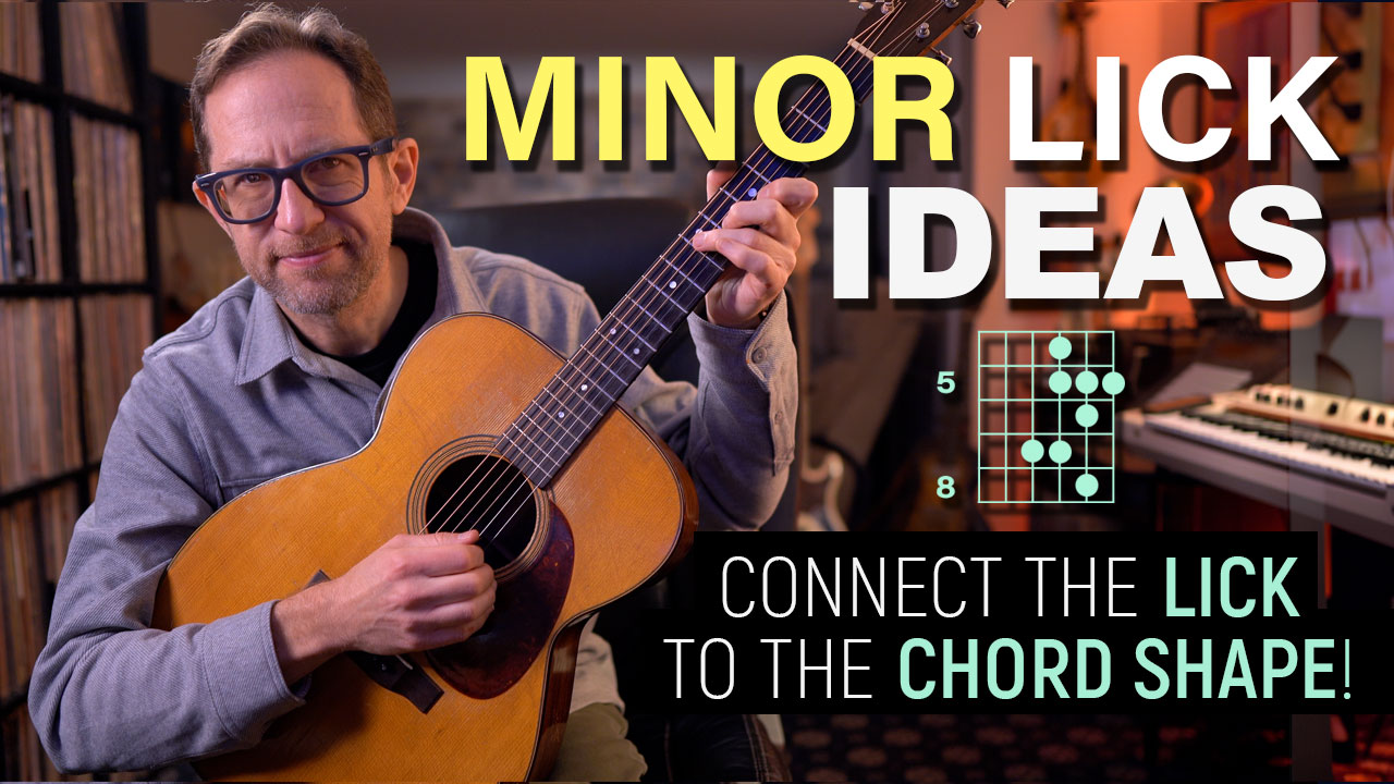 minor lick ideas guitar lesson
