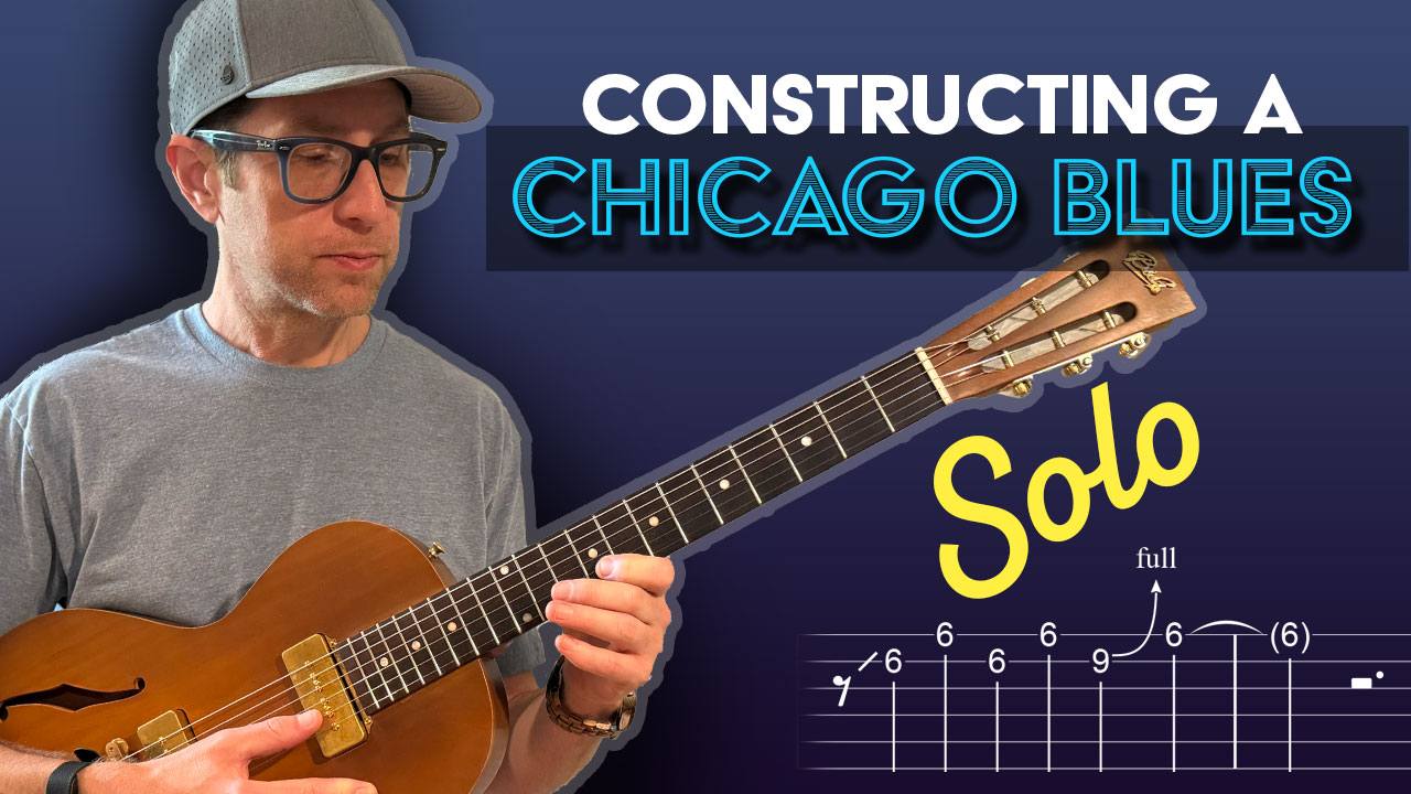 constructing a chicago blues lead on guitar