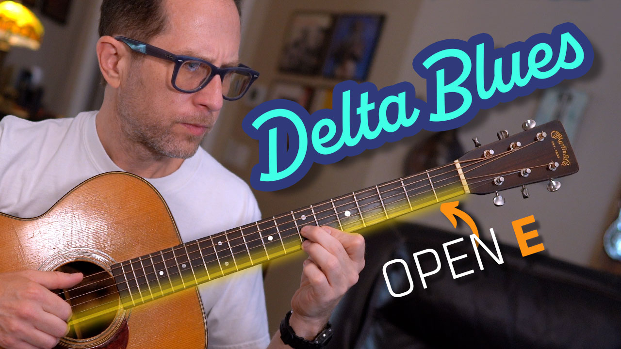 Add the E string and repeatable licks for a Delta Blues vibe – Blues Guitar Lesson – ML146
