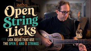 open string licks guitar lesson