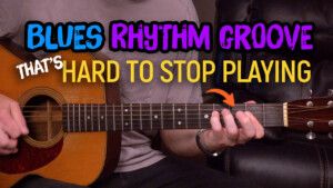 blues rhythm groove guitar lesson