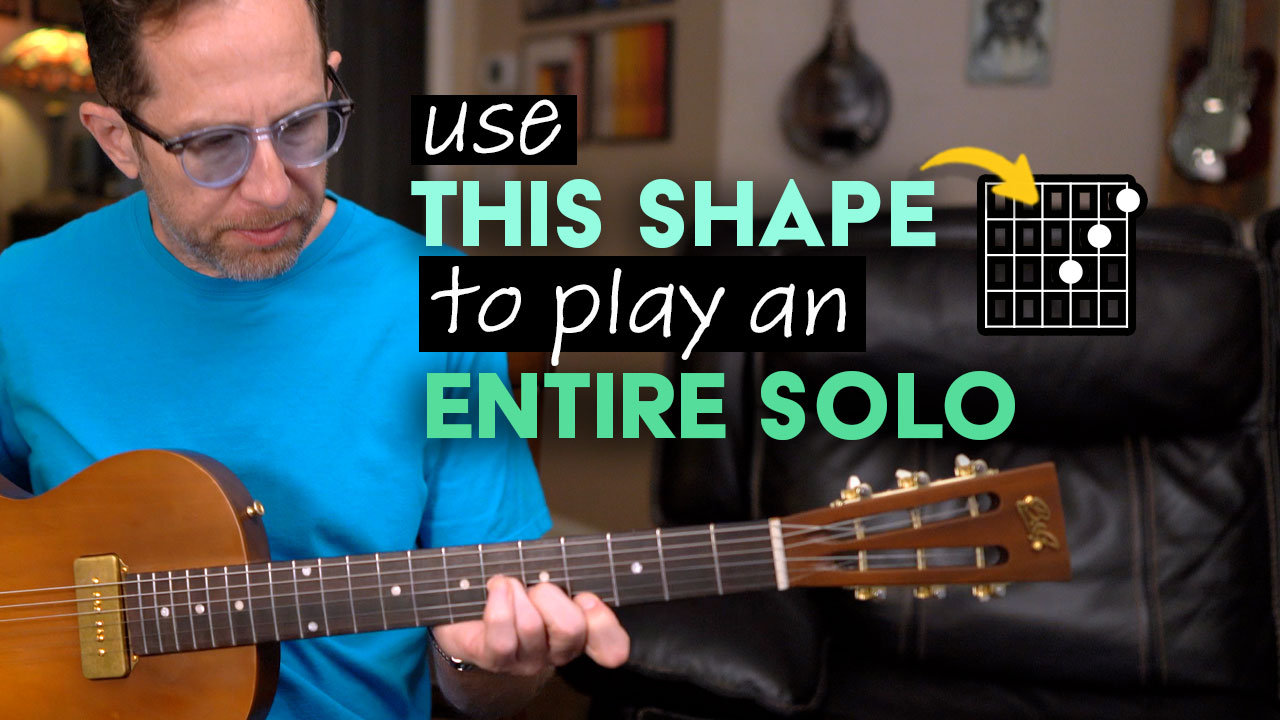 Move This One Minor Shape and Play and Entire Solo over the Chord ...